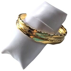 Maria Shireen Original Gold Hair Tie Bracelet Cuff Bittersweet Collection EUC